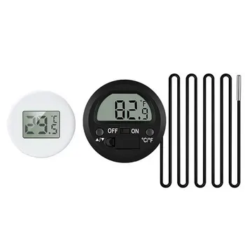 

Pet Thermometer, Round Hygrometer, LCD Digital Display, Temperature Humidity Monitor new