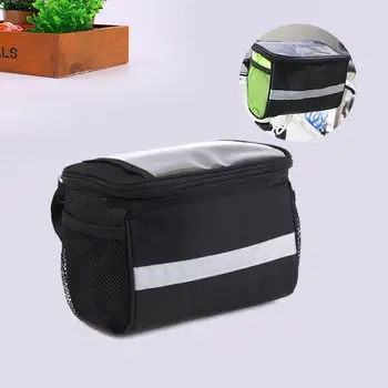 

Bicycle Bike Cycling Front Basket Frame Pannier Tube Handlebar Rack Bag