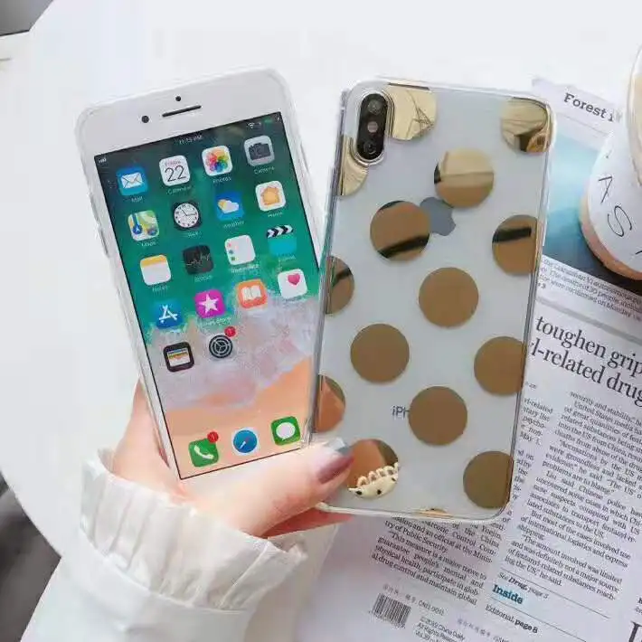 Милый прозрачный ТПУ чехол для телефона Gimfun с волнистыми точками IPhone 11 pro max Xs Xr 6 7 8