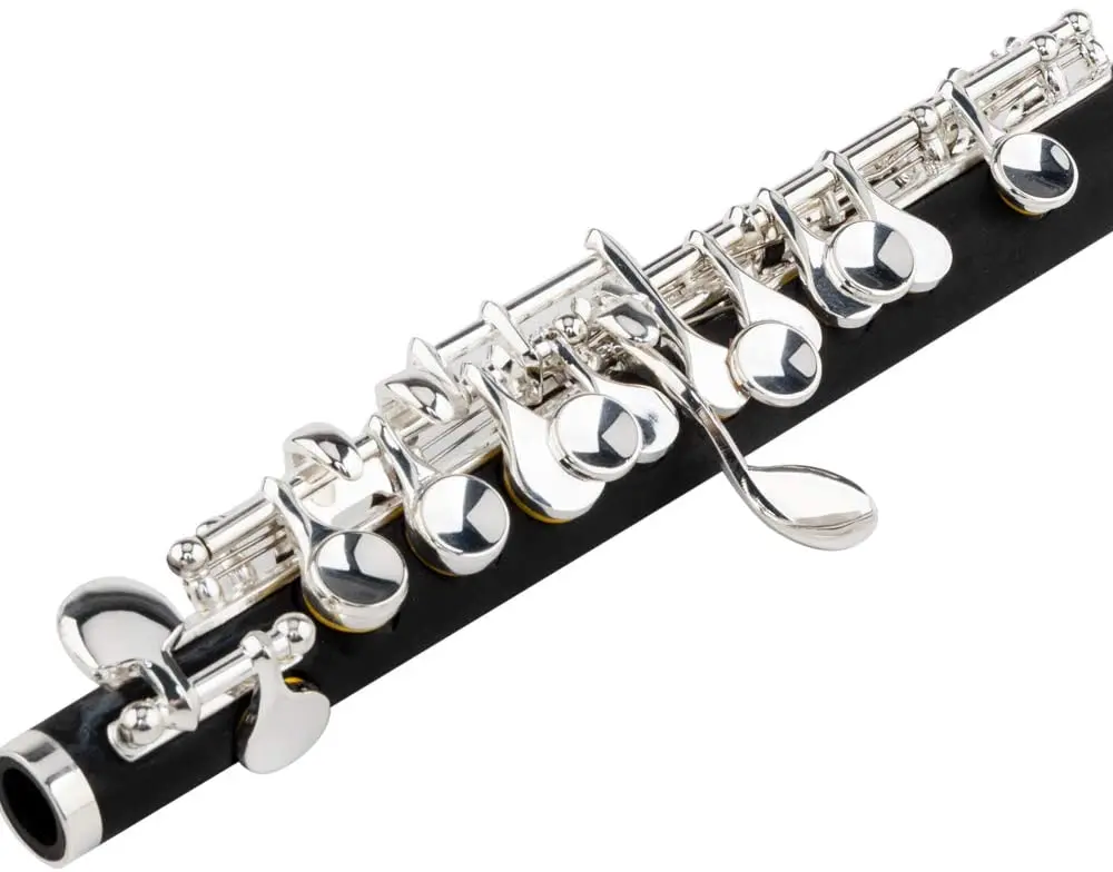 Aisiweier Piccolo C Key Cupronickel Half-size Flute Silver Plated Body Material ABS resin