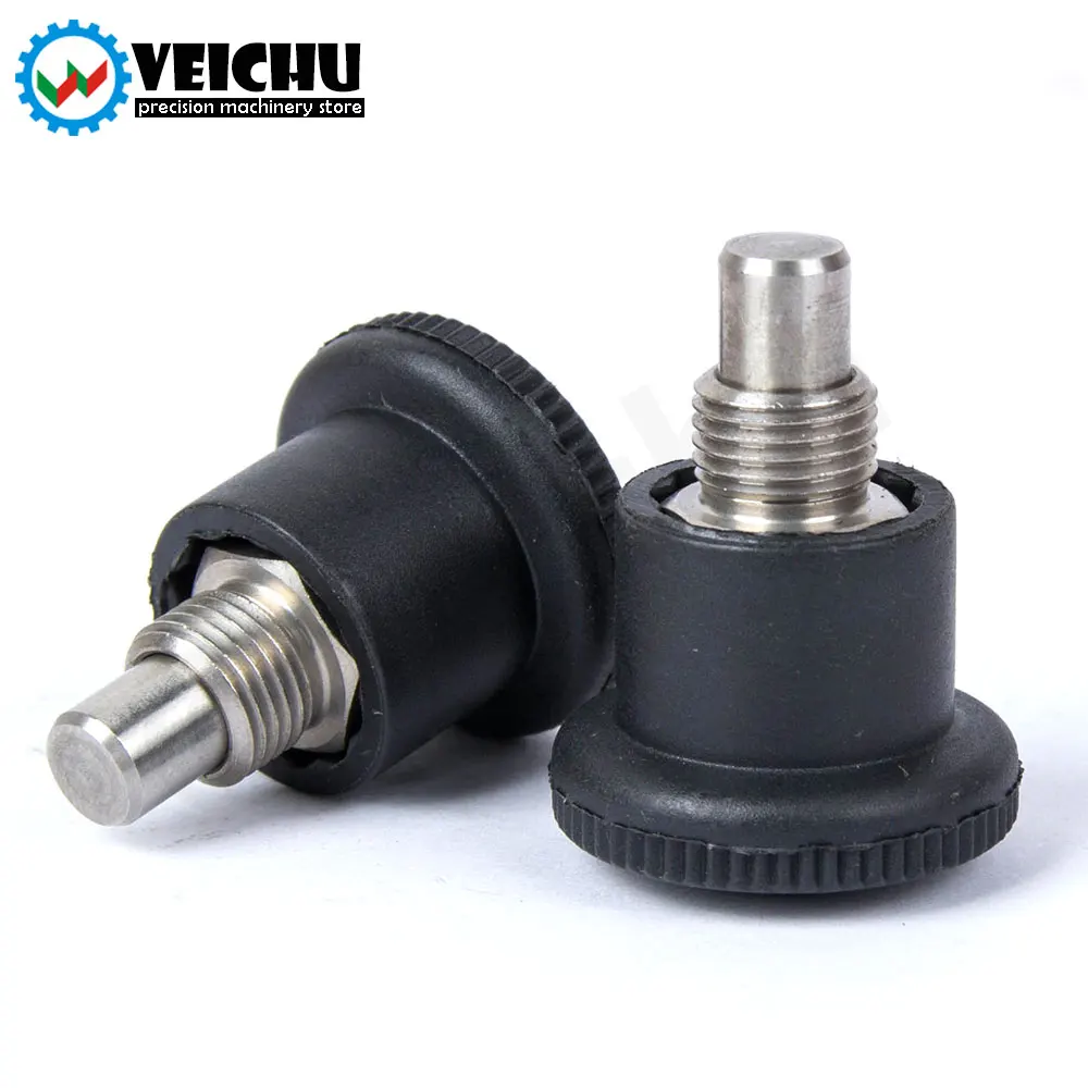 VCN218 Plastic Knob Stainless Steel Indexing Plungers With Locking Nose