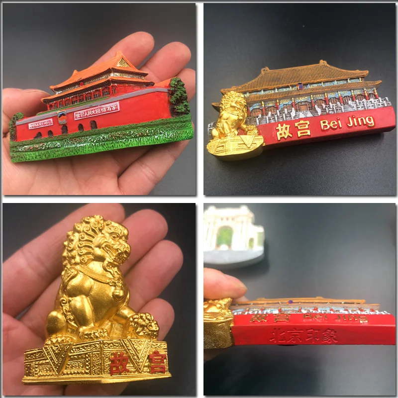 Китайские туристические сувениры Пекина Великая стена музейный храмовый стикеры на холодильник характеристики туристические сувениры Магнитный