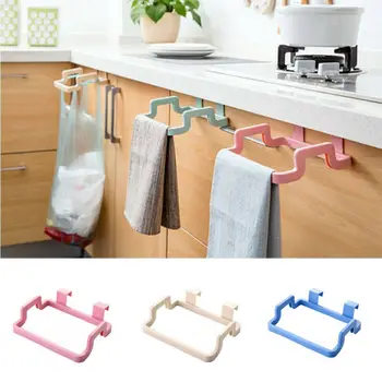 

Kitchen Hanging Trash Rubbish Bag Holder Garbage Storage Rack Bracket Hanger Trash Bags