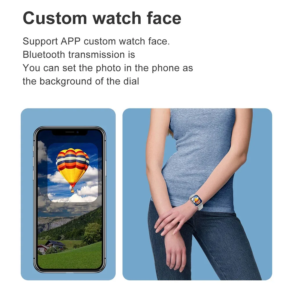 IWO X7 Smartwatch Watch for Men Heart Rate Fitness Tracker Bluetooth Call Smart Watch DIY Face ip67 Waterproof PK W26 T500 X8MAX