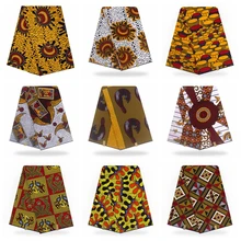 Африканский Воск принты ткань горячий воск настоящий из Анкары и Нигерии высокое качество голландский восковой 6 ярдов африканская ткань для вечерние платье