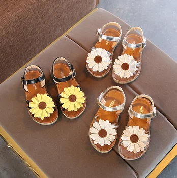 

Baby comfortable sandals summer new girls beach shoes flower kids casual sandals children fashion sport sandals size 21-35