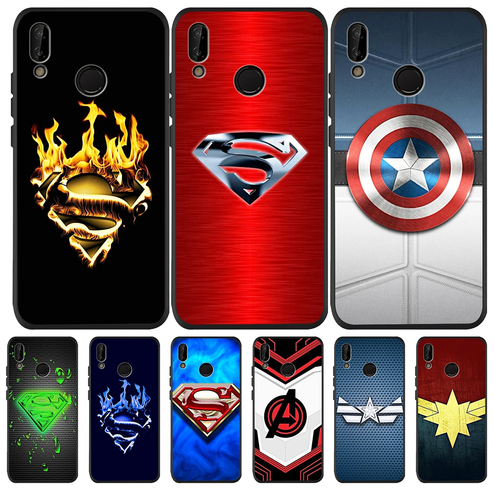 

Marvel Avengers hero For Huawei P8 P10 P20 P30 Mate 10 20 Honor 8 8X 9X 8C 9 V20 30 10 Lite Plus Pro phone Case Cover silicone