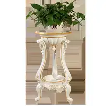 Стиль цветок Airs Многоэтажный крытый балкон цветок стойки водонепроницаемый гостиная зеленый Luo цветок стойки Имитация твердой древесины