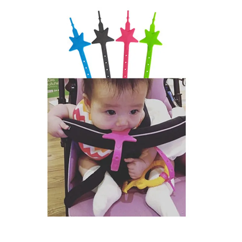 

Baby Stroller Toys Teether Pacifier Chain Strap Holder Belt Saver Baby Stroller Accessories for Stroller Baby Teether Silicone