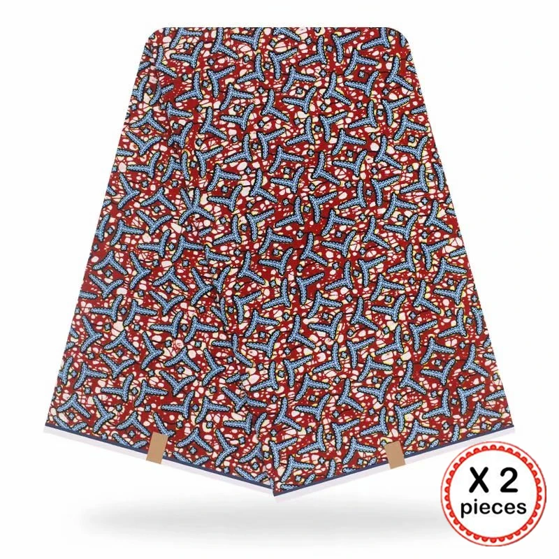 Анкара африканская ткань 12 ярдов Хлопок нигерийский стиль швейная африканская вощеная ткань принтом Гана для свадебного платья 11020