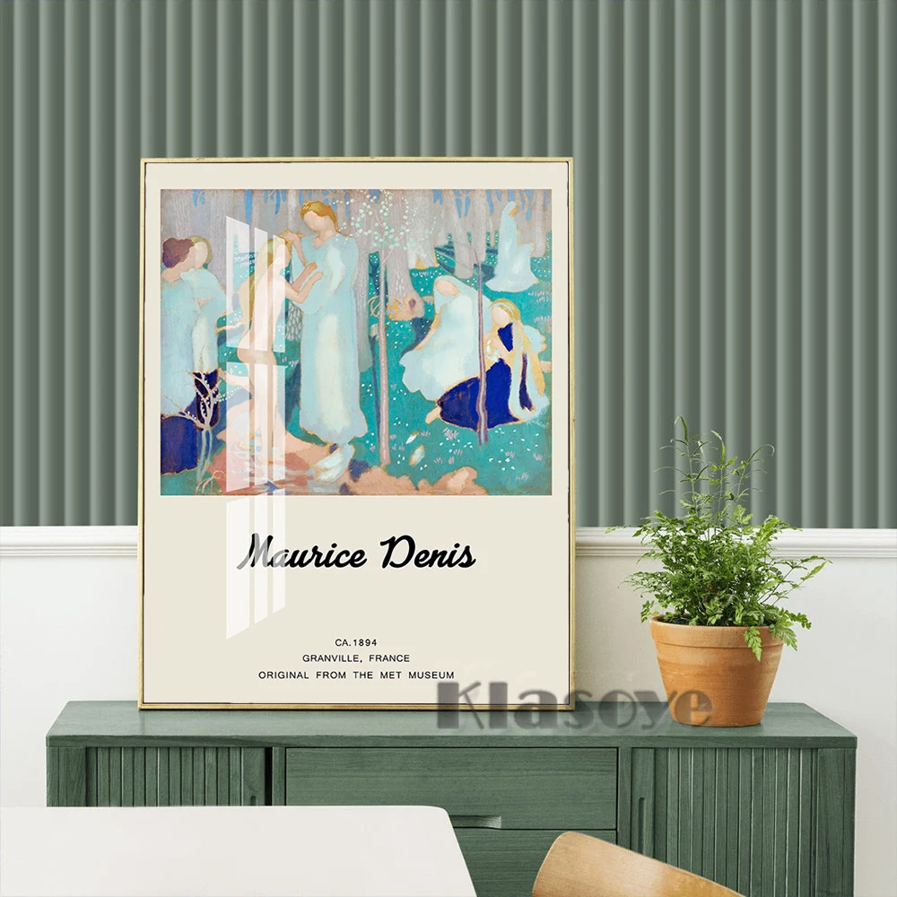 

Maurice Denis Exhibition Museum Poster Retro Wall Art Canvas Painting Vintage Prints Art Home Room Decor Gallery Wall Picture