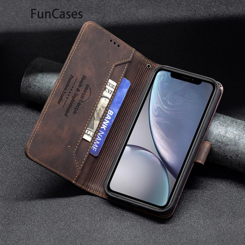 Leather Covers For Cover Apple Iphone Xs Solid Color Storage Phone Pouch Case Apple Iphone Hoesje X Xr 13 Xs Max Pro - Mobile Phone Cases & Covers - AliExpress