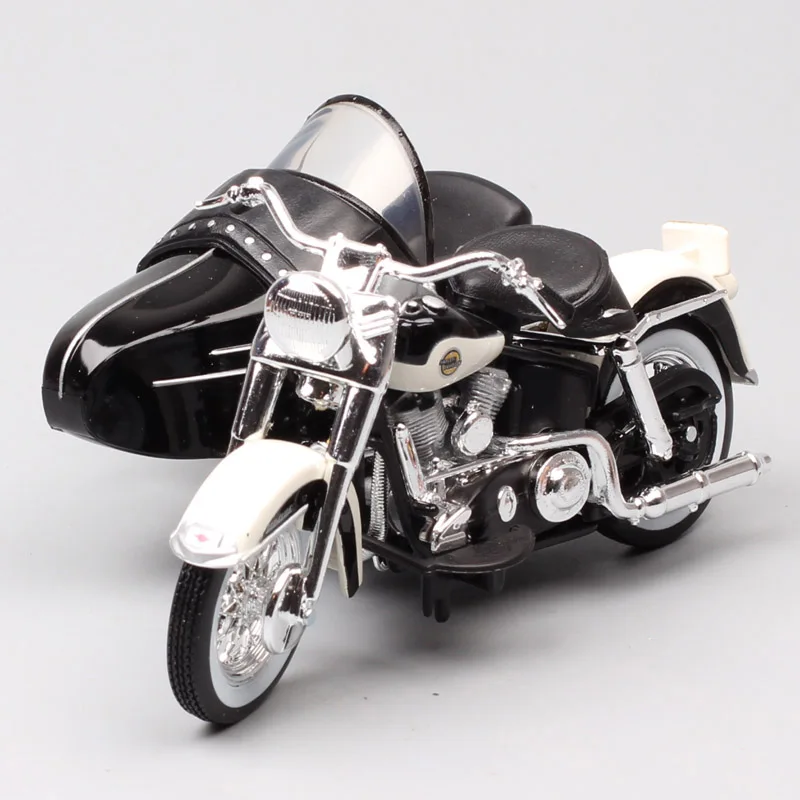 Детские 1:18 maisto мини-весы 1958 FLH Duo Glide мотоциклетная коляска Diecasts& Toy Vehicles Touring bike Модель для коллекции