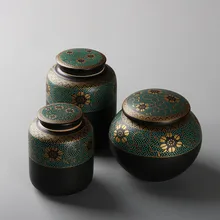 Керамическая коробка для чая коробка для хранения чая хранение чая керамическая банка Пуэр чайного банка для чая контейнер для чая керамическая емкость для чая caddy D130