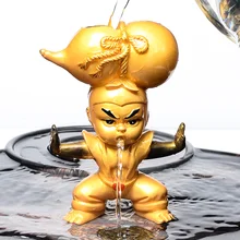 Обесцвечивающий чай питомец из натуральной смолы, спрей для воды, статуя gourd Doll, милая скульптура, чайная посуда, аксессуары, чайная церемония, Декор, ремесла, подарки