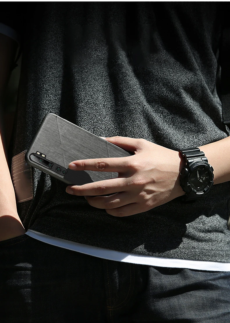 MOFi для xiaomi Mi Note 10 чехол для xiaomi cc9 pro global противоударный pu кожаный Силиконовый противоударный корпус capas