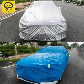 

CARMANGO For Mercedes Benz E Class W213 2017-2019 Car Covers Waterproof Outdoor Cover Reflector Dust Rain Snow Sun Protection