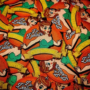 

Iron on Patches Oeteldonk Club Full Embroidered Frog Carnival for Netherland Patches for Clothing Stripes Embroidered Patches G