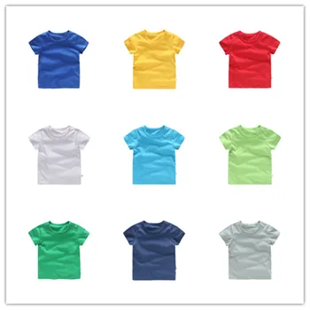 

girls colorful t-shirts cotton tops kids short sleeve clothing tees baby girls t-shirts tops children's casual clothes tees 4018