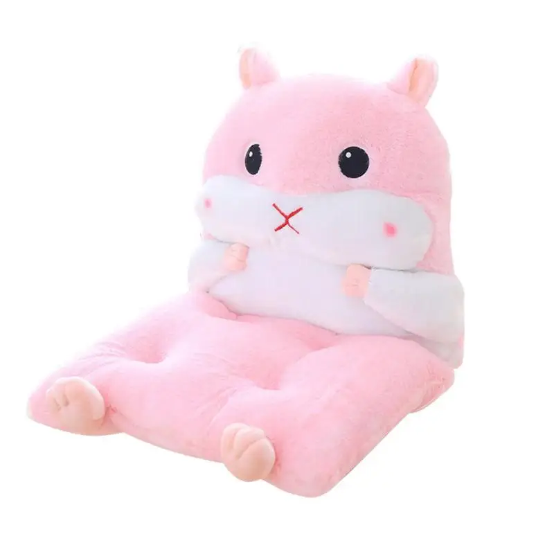 Изящный дизайн декоративные подушки в виде хомяка умелое производство Высококачественная мягкая хлопковая подушка для сидения на стуле - Цвет: Розовый