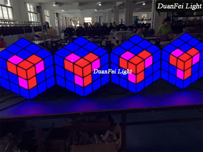 6 шт. светодиодный волшебный свет 3D эффект сценический backgound замечательный свет украшение светодиодный светильник rgb