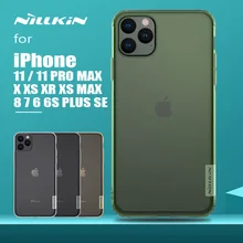 Для iPhone 11 Pro Max X XR XS Max чехол Nillkin мягкий тонкий из ТПУ чехол для телефона Силиконовая задняя крышка для iPhone 8 7 6 6s Plus 5S SE чехол