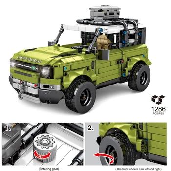 

technics land Defender rover city suv car moc building block assembly vehicle model bricks toys collection for boys gifts