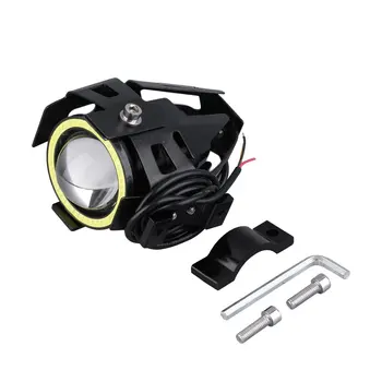 

Newest 1pc 3 Colors High Power 125W U7 LED Motorcycle Spot Light Driving Headlight Fog Lamp Hot