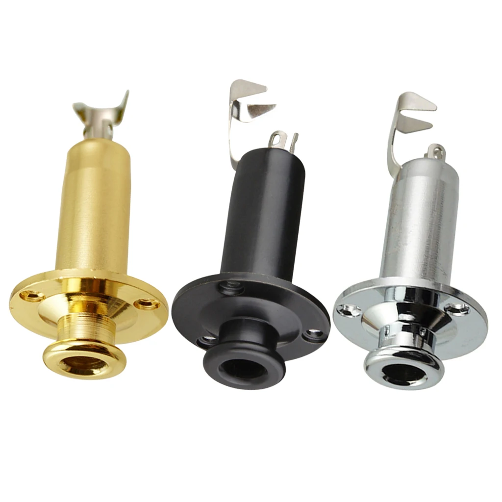 Removable Jack End Pin Output Input Jack Strap Sockets Guitar Tool for Acoustic Electric Guitar 1/4''