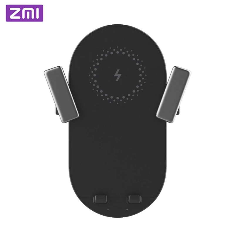 

2019 New ZMI Wireless Car Charger 20W Electric Auto Pinch Qi Quick Charging Mi Wireless Car Charger for Mi 9 iphone X XS