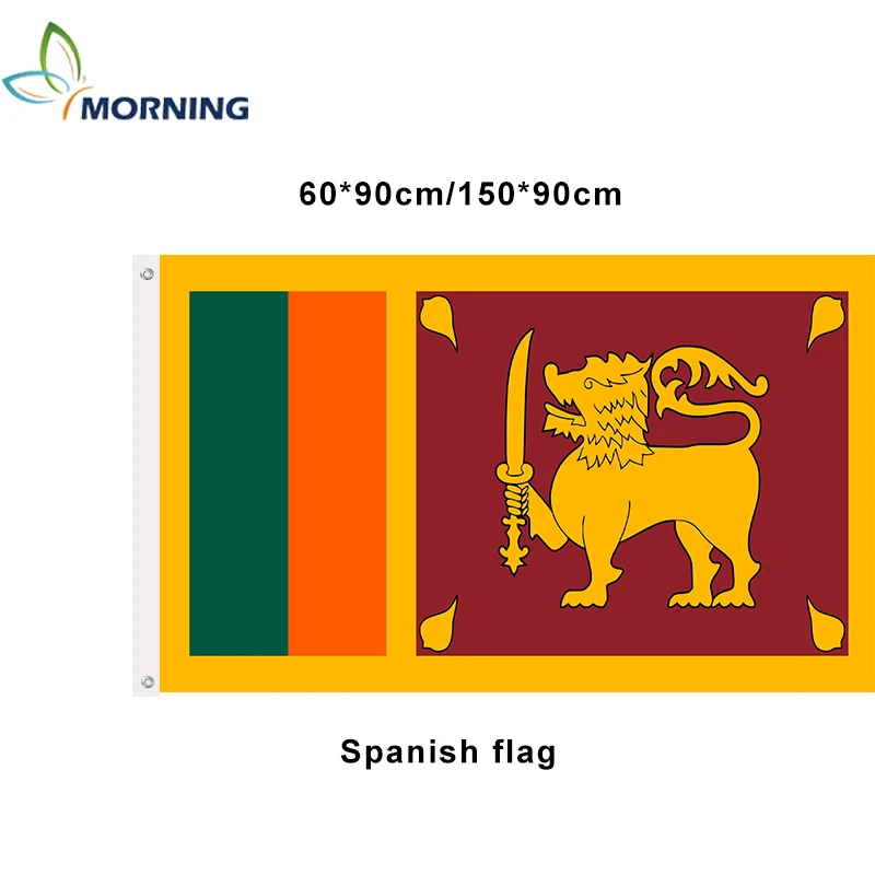 Mattina Bandiera Personalizzata Spagnolo Bandiera Nazionale 3 * 5Ft 90X150 Cm Spagna Bandiera E Banner