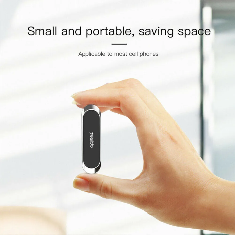 Self Adhesive Flexible Easy Install Traceless Smooth Removable Portable Car Outlet Phone Holder Saving Space Anti Slip Magnetic
