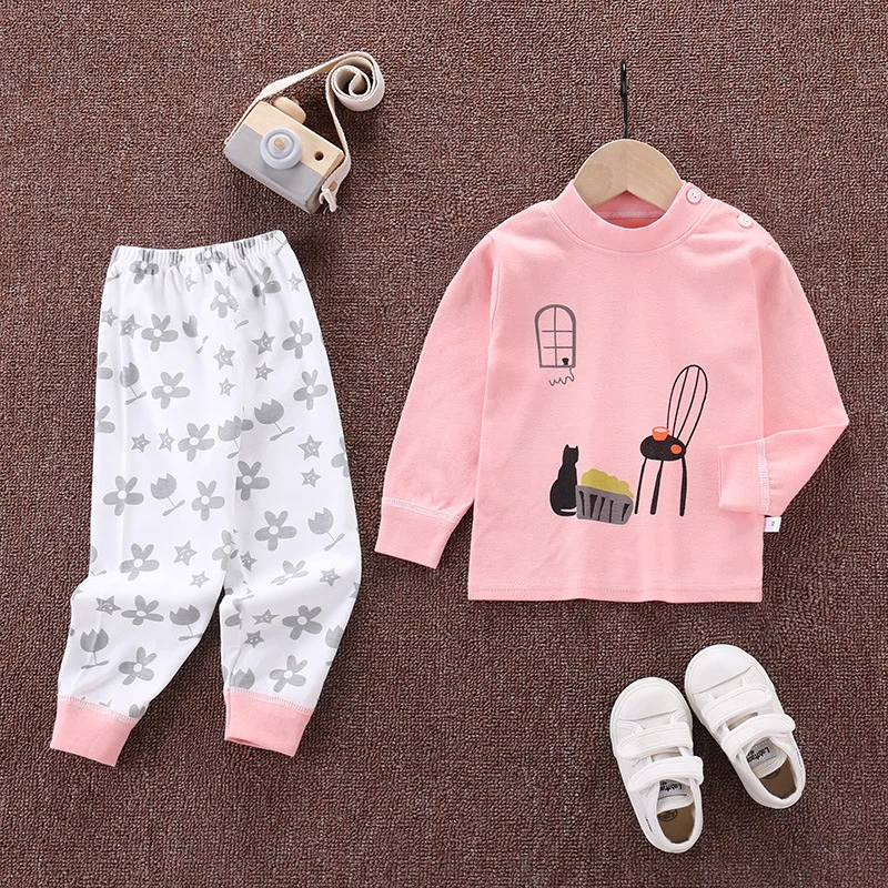 2020 Autumn Sleepwear Kids Pajamas for Boy and Girls Cartoon Child Night Wear Suit WT90 designer nightgowns