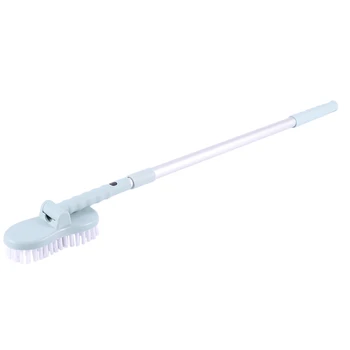 

2 In 1 Long Handled Retractable Bristle Floor Cleaning Brush Toilet Bath Bathtub Ceramic Tile Glass Wc Brushes Home Cleaner CNIM