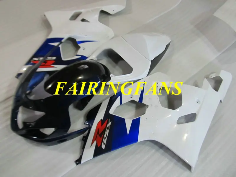 Комплект обтекателей для мотоцикла GSXR600 750 K4 04 05 GSXR 600 GSXR750 2004 2005 ABS белый синий Обтекатели кузова+ подарки SE82