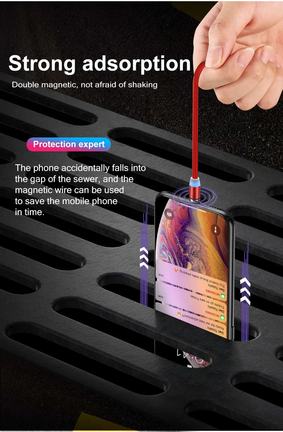 Магнитный зарядный кабель Olaf для быстрой зарядки Micro usb type C кабель для iPhone 11 samsung S7 Xiaomi huawei Магнитный провод для мобильного телефона