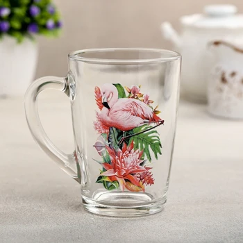 

Mug "Flamingos in the tropics", 300 ml