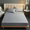 Quilted Waterproof Bed Sheet With Elastic Queen King Size Solid Color Mattress Protector For Double Bed Queen/King Bed Sheet 3