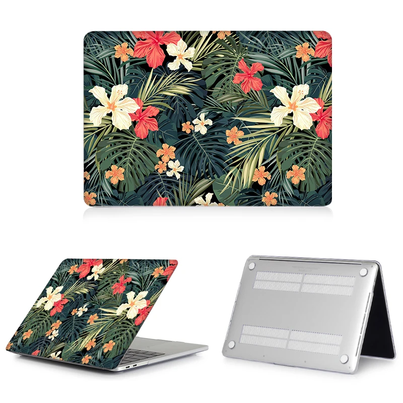 Mtt Laptop Case para Macbook Pro 13 14 15 16 com Touch Bar id Plantas Tropicais Capa para Macbook Air m1 m2 13 13.6 Inch Funda - Imagem 4