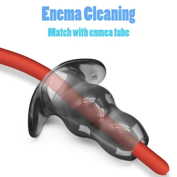 Hollow Anal Plug Insert Anus Dilator Sex Toy Anal Speculum Expander Vagina Butt Plug Transparent Dildo Buttplug Prostate Massage 4