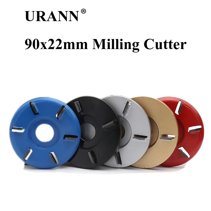 Cena 1 sztuk 90x22mm zakrzywione płaskie 3 4 5 6 zęby samolot tarcza do rzeźbienia w drewnie frez 22mm przysłona taca herbaciana narzędzie do frezowania