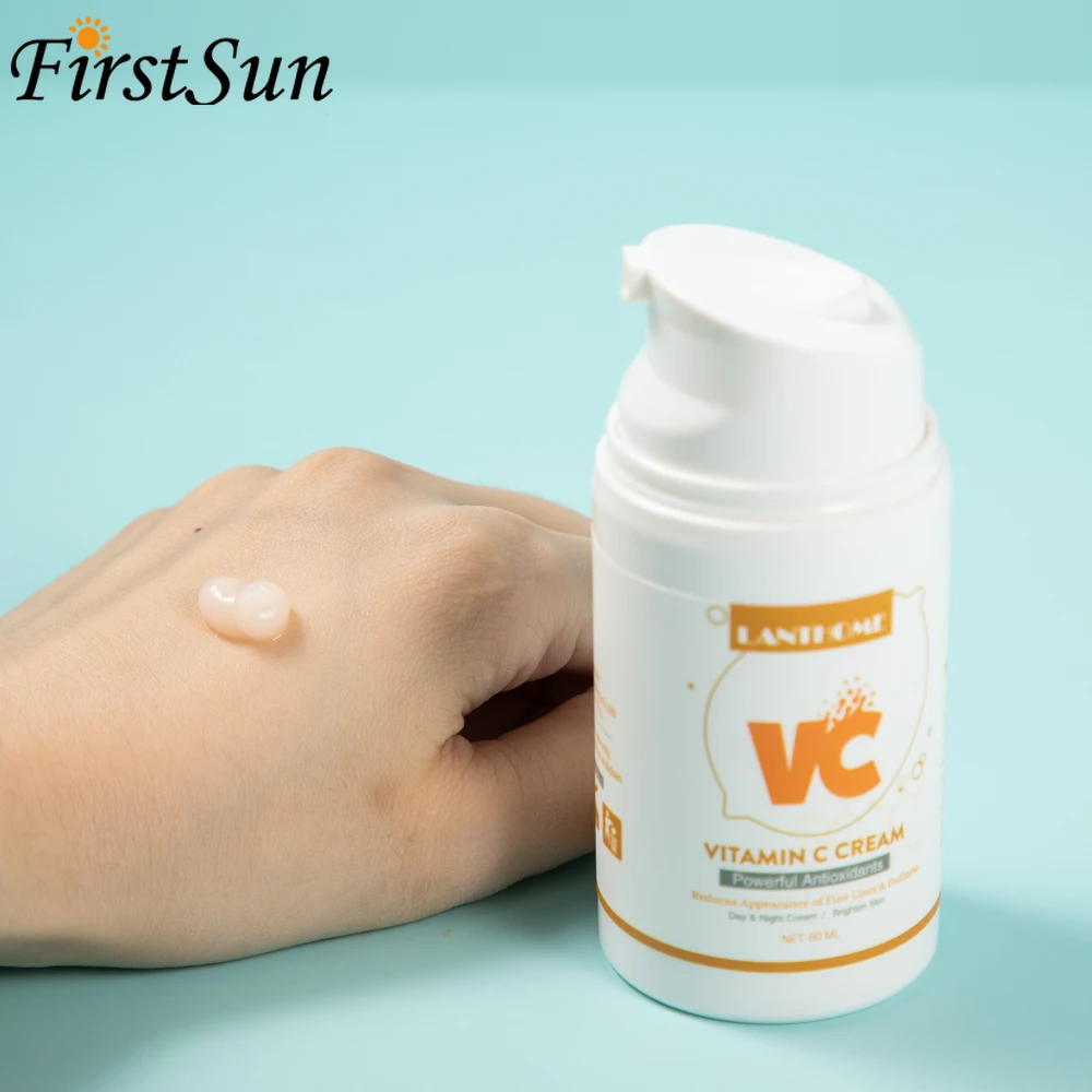 

Vitamin C Whitening Facial Cream Repair Fade Freckles Remove Dark Spots Melanin Remover Brightening Moisturizer Face Skin Cream
