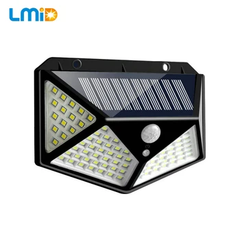 

100/114 LED Solar Light Outdoor Solar Lamp With PIR Motion Sensor Solar Powered Waterproof Wall Light For Garden Yard Path