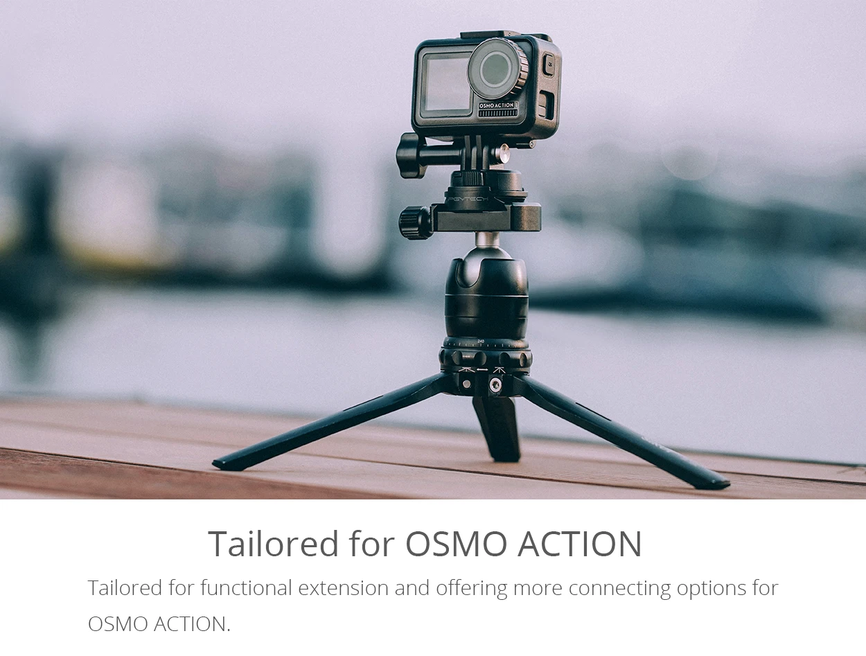 PGYTECH Адаптер штатива для Osmo Action Конвертер Коннектор Расширительная Панель Крепление база с 1/4 дюймовым интерфейсом аксессуары для камеры