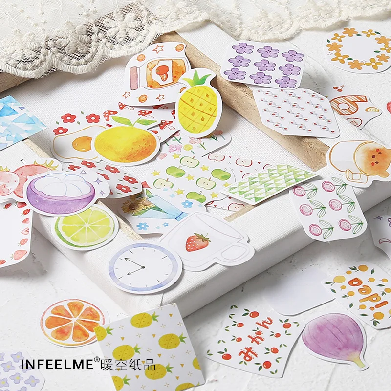 40 шт./1 Набор Kawaii канцелярские наклейки серии Good life element Декоративные наклейки для мобильного телефона Скрапбукинг DIY наклейки для рукоделия
