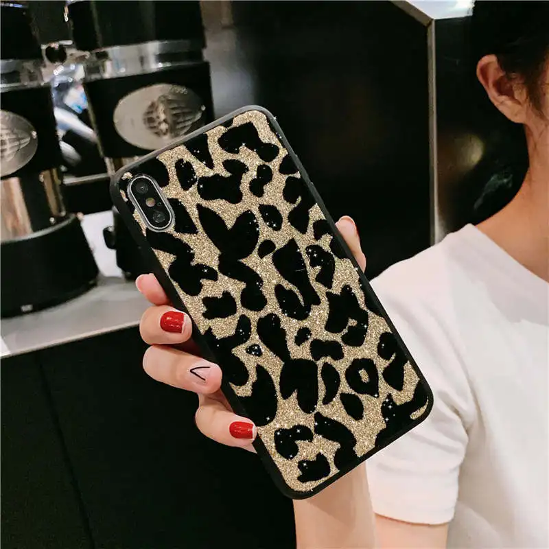 Леопардовый принт блестящий чехол для huawei P20 P30 Pro Коврики 20 Lite Nova 3i на возраст 3, 4, 5, 5i pro Honor 8X 7C 8C 20 10 Lite Y6 Y7 Y9 крышка