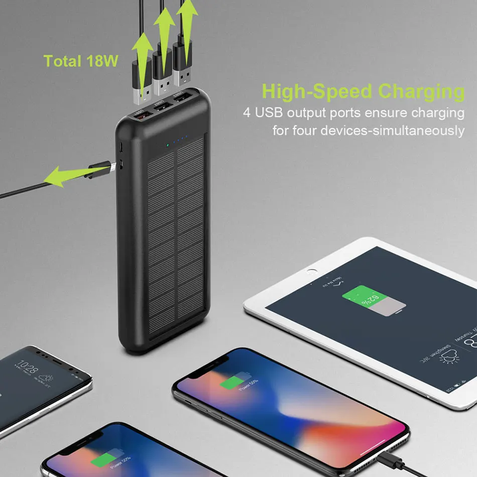 PD Quick Charge power Bank, 24000 мАч, реальная емкость, Внешнее зарядное устройство для телефона, для iPhone X, Xr, Xs, Xs, max, iPhone 11 Pro, huawei