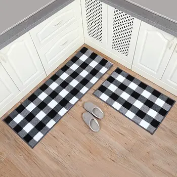 

Carvapet Kitchen Mat Anti-slip Modern Area Rugs Living Room Balcony Bathroom Carpet Set Doormat Bath Mat in The Hallway