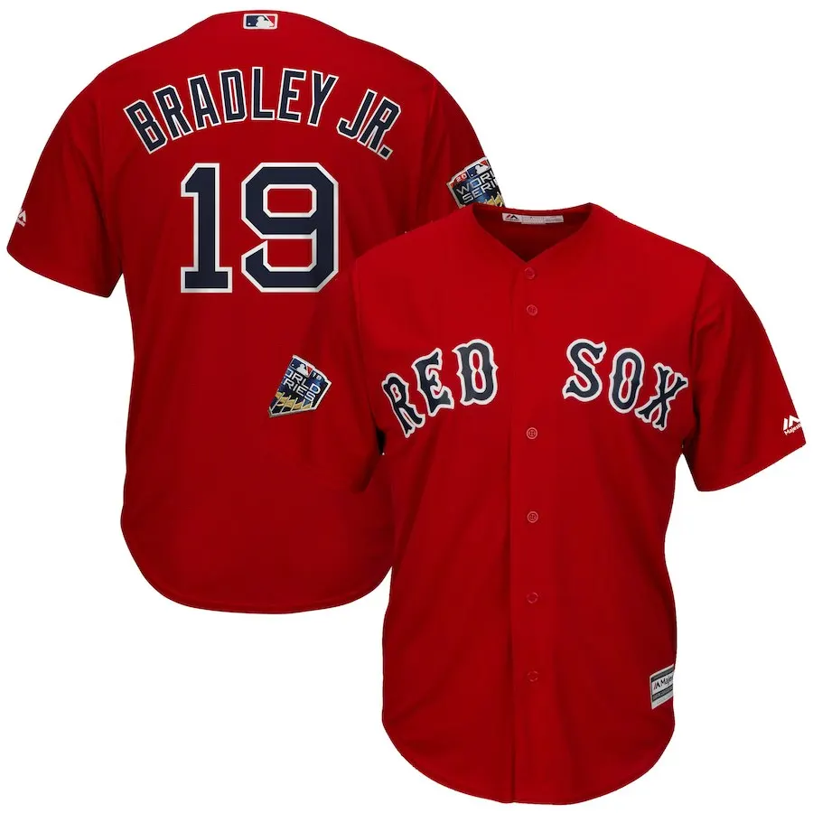 For men Мужчины Xander Bogaerts Boston David Ortiz Mookie Betts Andrew Benintendi Chris Sale David Price Джерси Bradley Jr World 01 - Цвет: For men