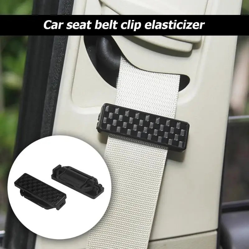 Car Parts Safety Seat Belt Buckles Clips Shoulder Strap Clamps Car Styling Equipped with Buttons to Lock and Unlock seat belt clip 2pcs